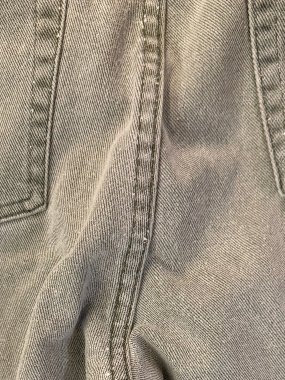VTG Banana Republic Faded Gray Button Fly Jeans USA Straight 34x32 Fits 31x30